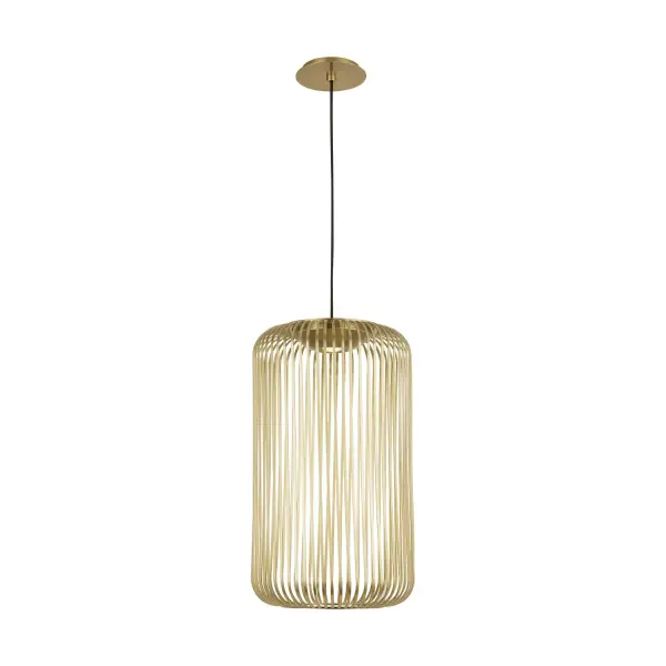 Kai LED Pendant in Plated Brass