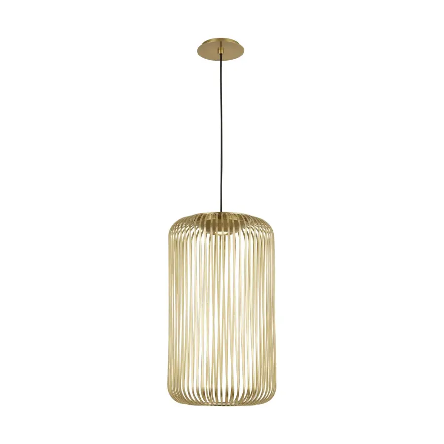 Kai LED Pendant in Plated Brass