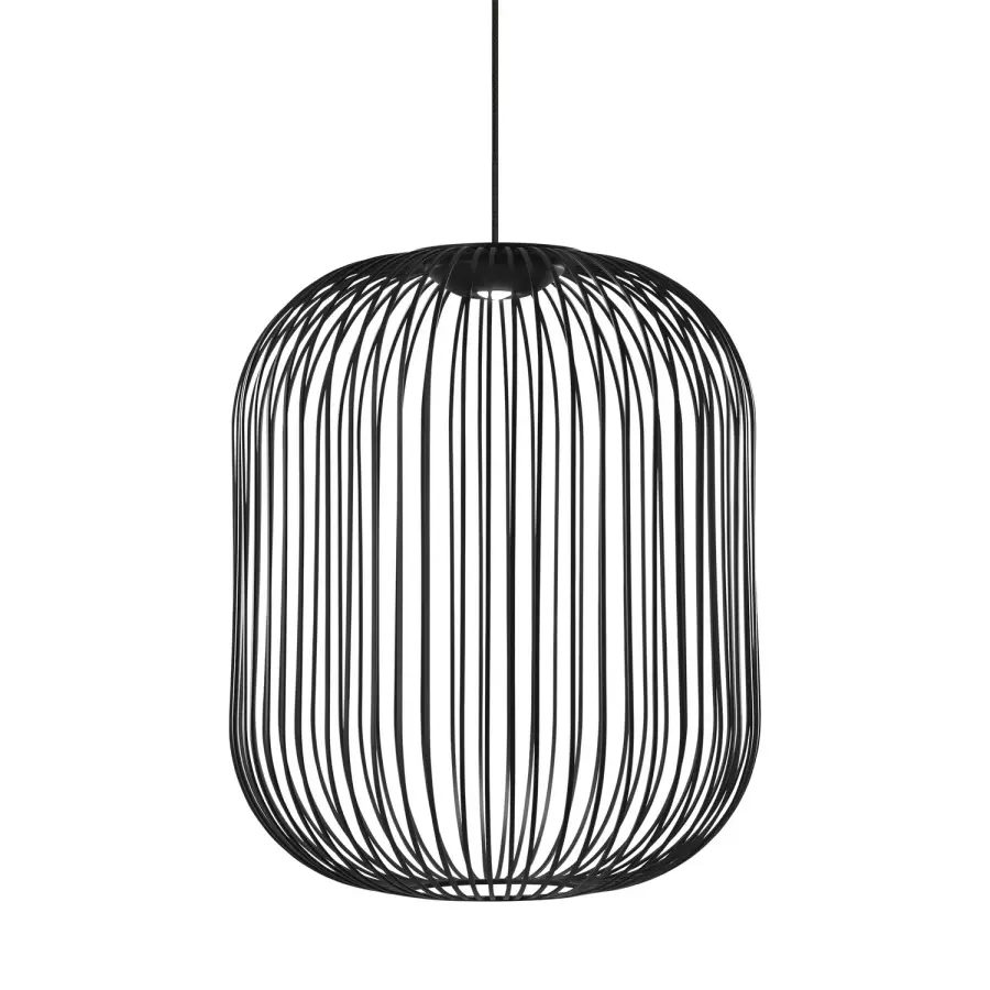 Kai LED Pendant in Nightshade Black