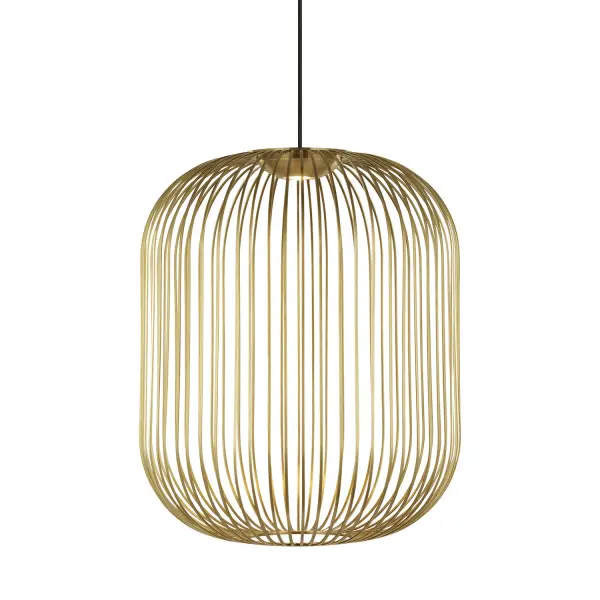 Kai LED Pendant in Plated Brass