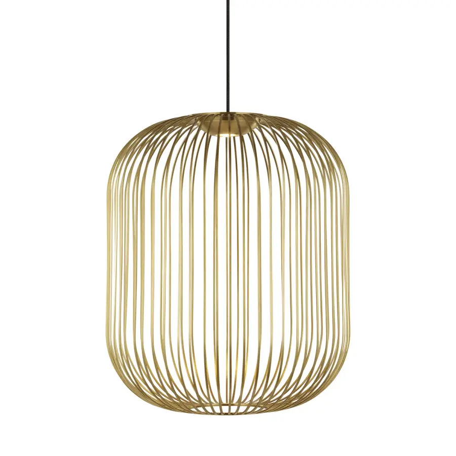 Kai LED Pendant in Plated Brass