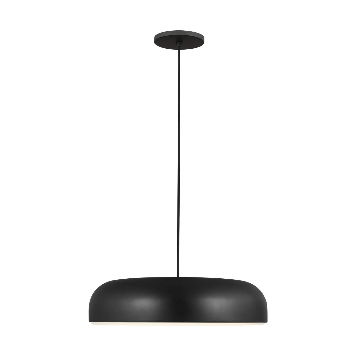 Kosa 18" LED Pendant in Nightshade Black
