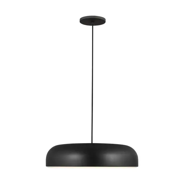 Kosa 18" LED Pendant in Nightshade Black