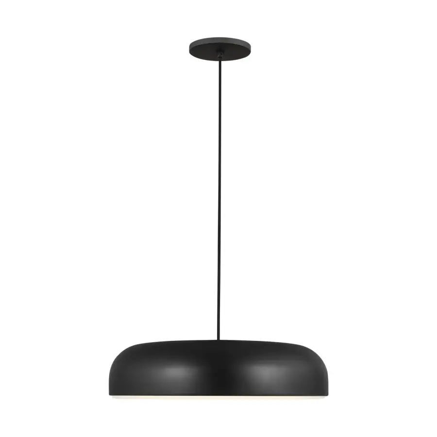Kosa 18" LED Pendant in Nightshade Black