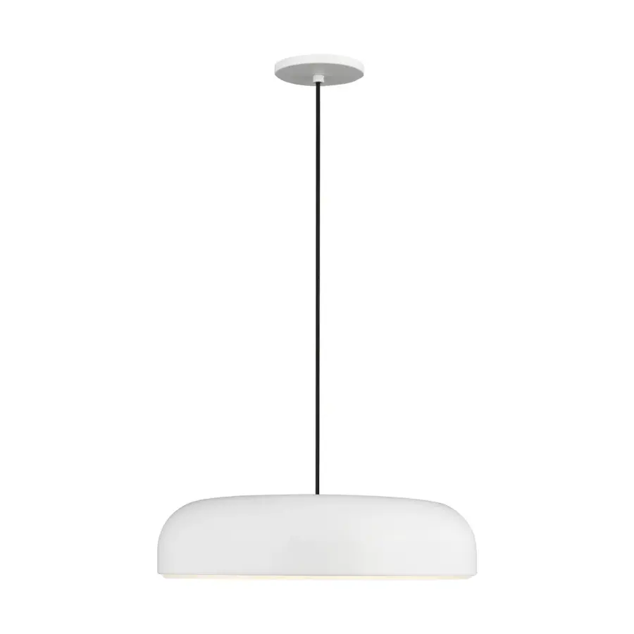 Kosa 18" LED Pendant in Matte White