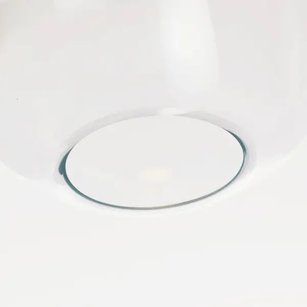 Kapoor Medium LED Pendant in Clear Glass with Natural Brass - Image 6