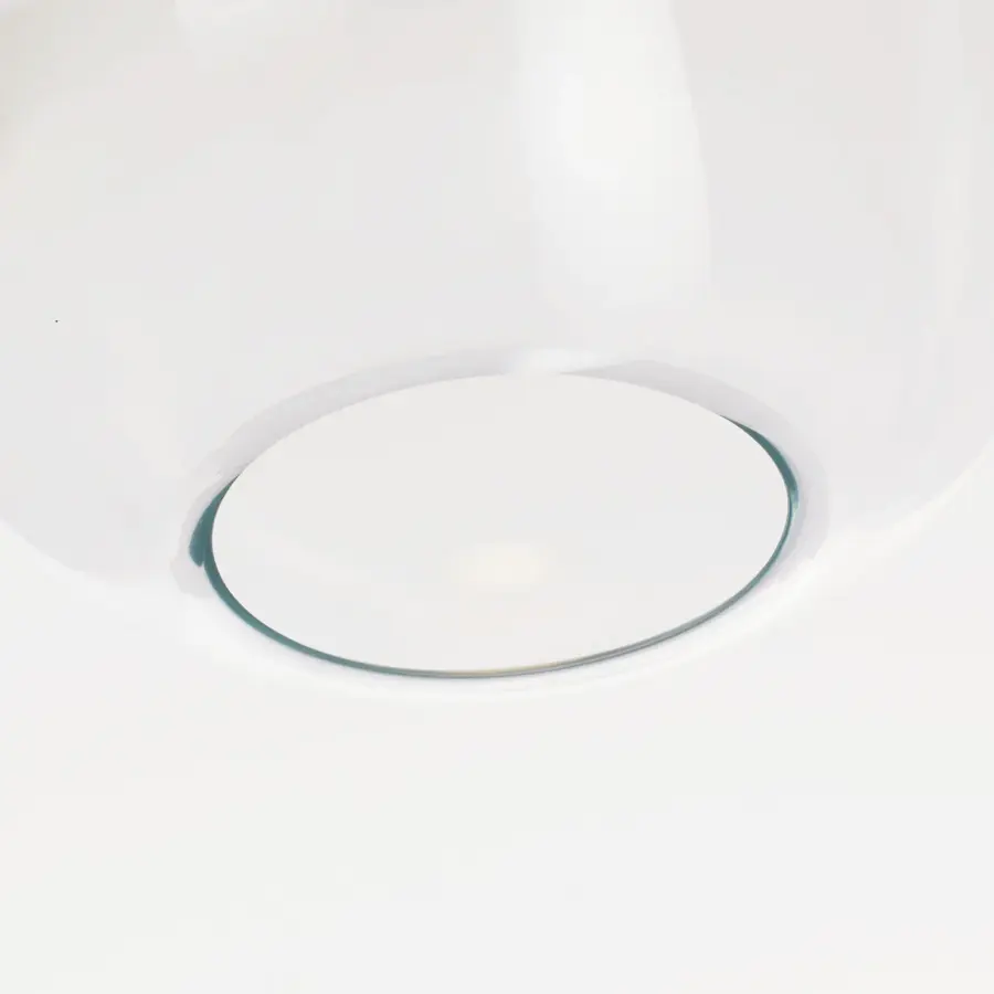 Kapoor Medium LED Pendant in Clear Glass with Natural Brass - Image 6