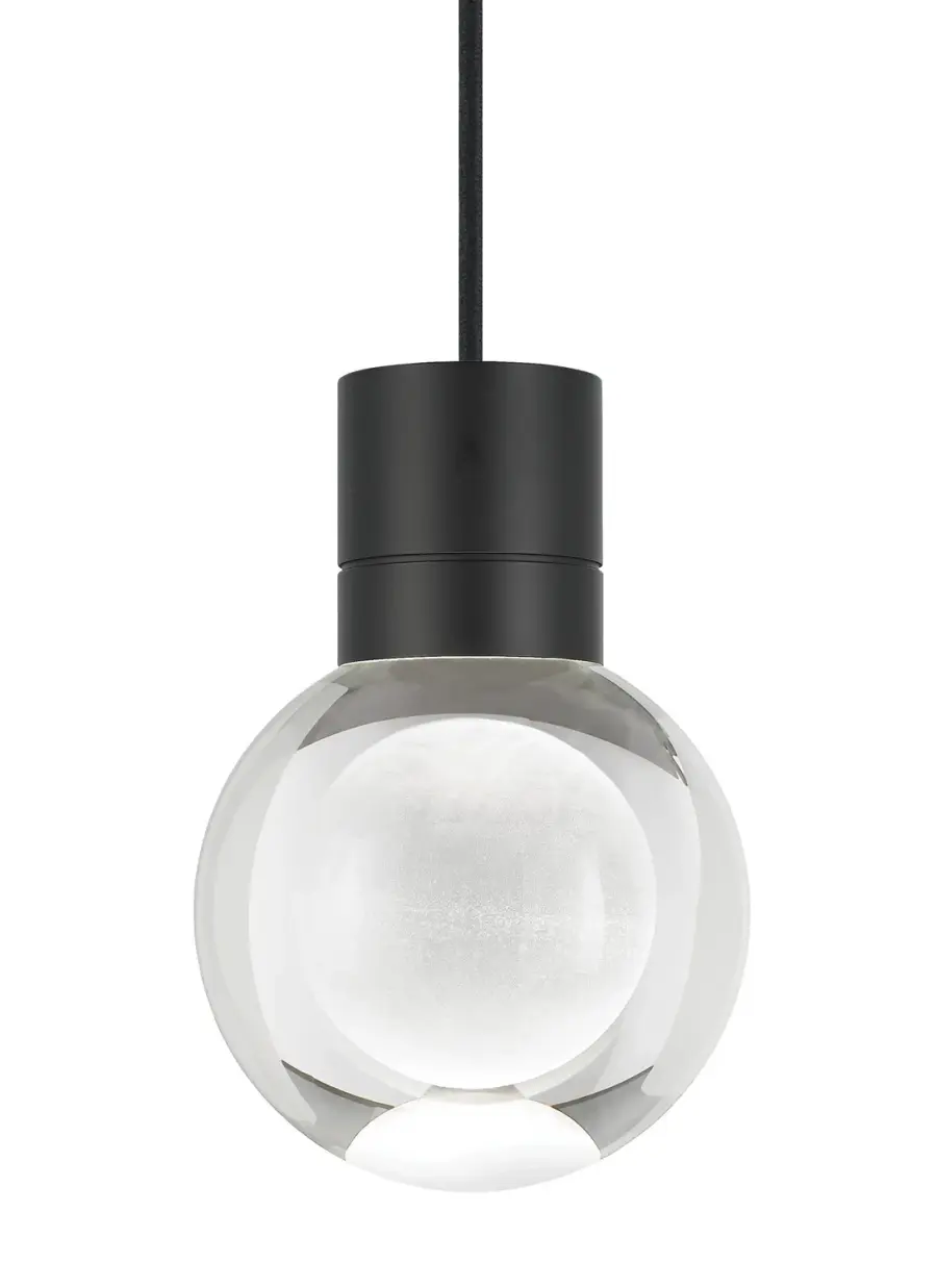 Mina LED Pendant in Black