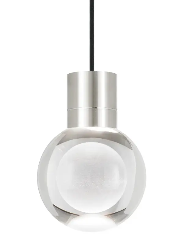 Mina LED Pendant in Satin Nickel