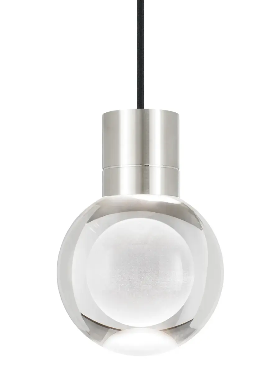 Mina LED Pendant in Satin Nickel