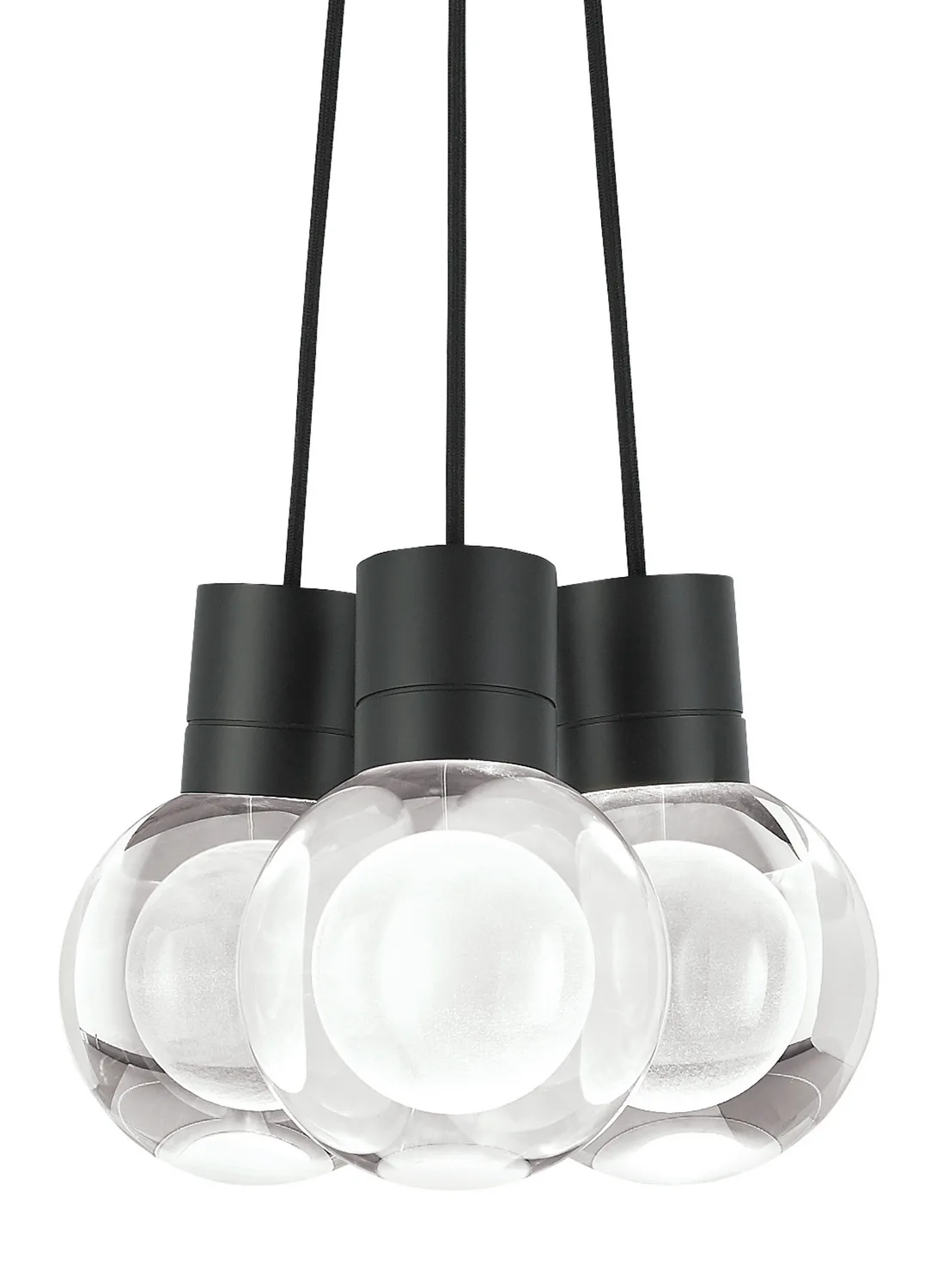 Mina LED Pendant in Black