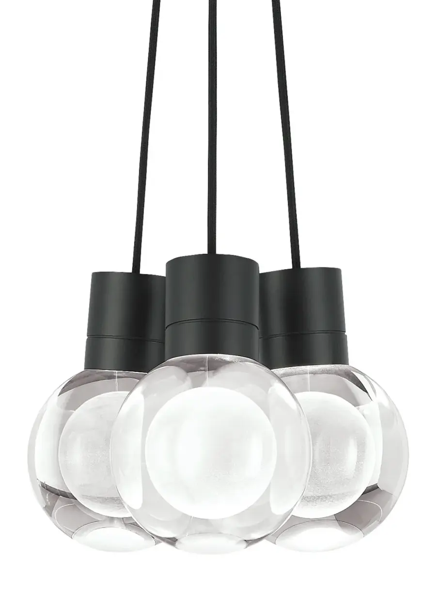 Mina LED Pendant in Black