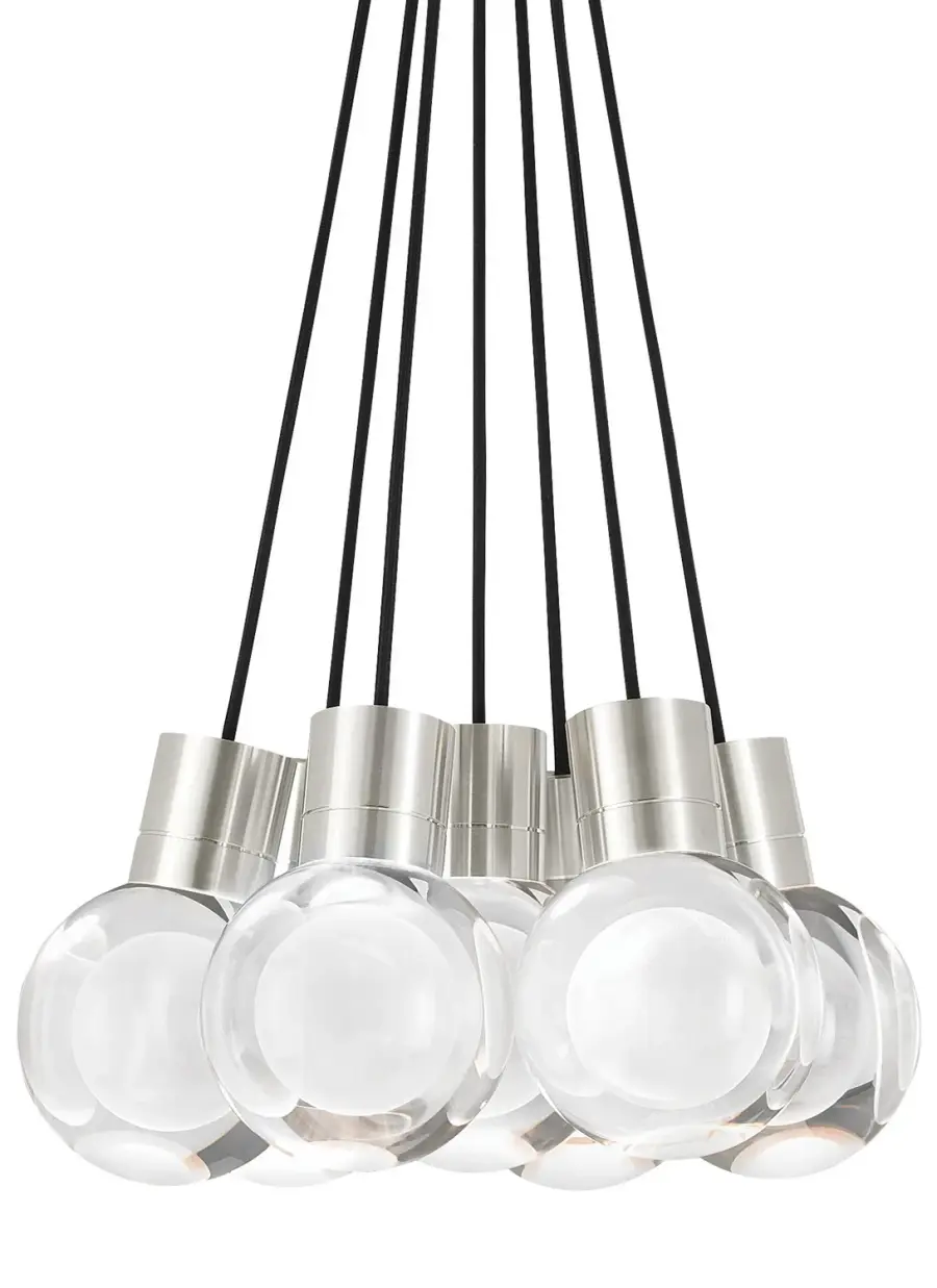 Mina 7-Light LED Pendant in Satin Nickel