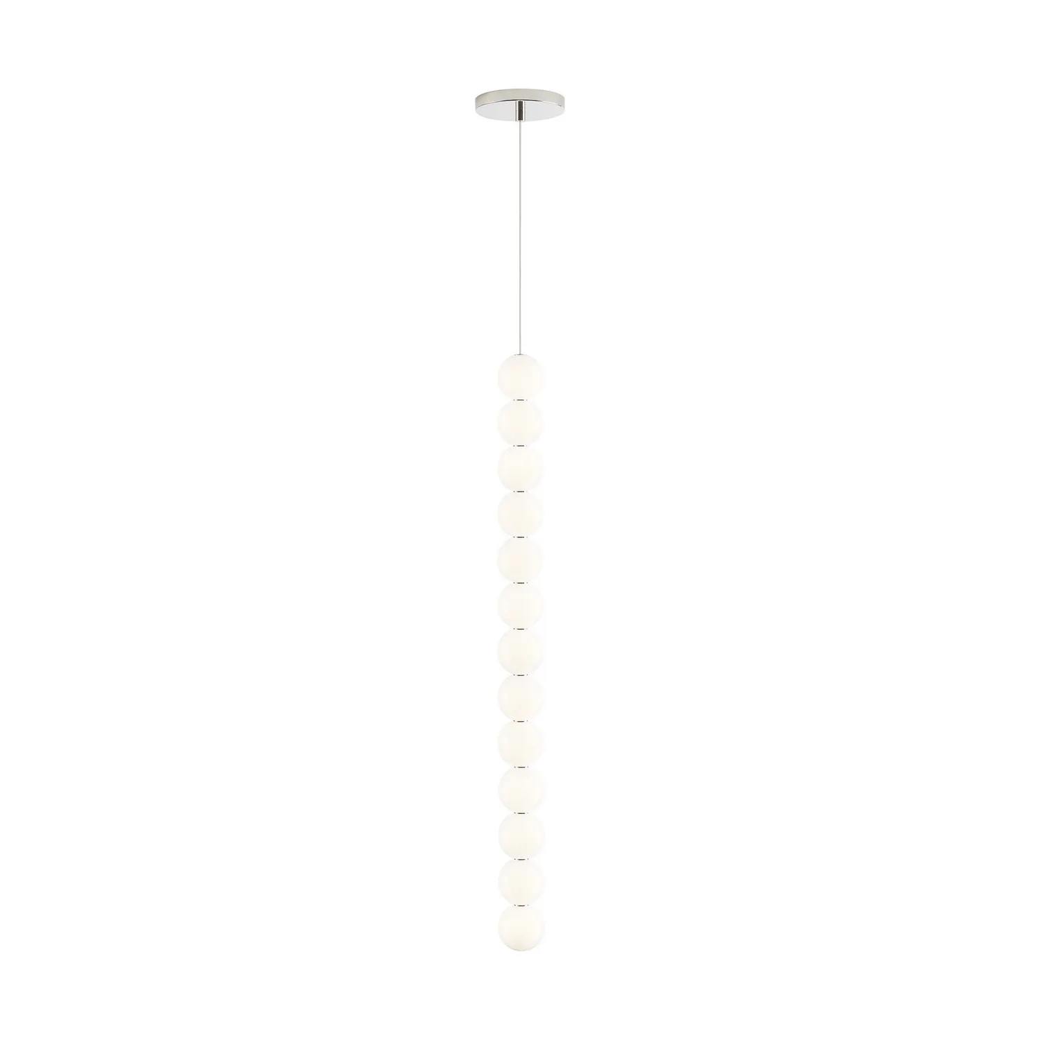 Orbet 13-Light LED Pendant in Polished Nickel