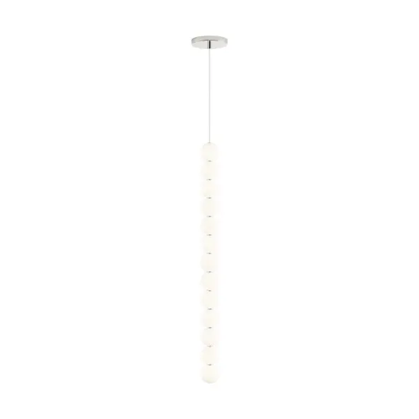 Orbet 13-Light LED Pendant in Polished Nickel