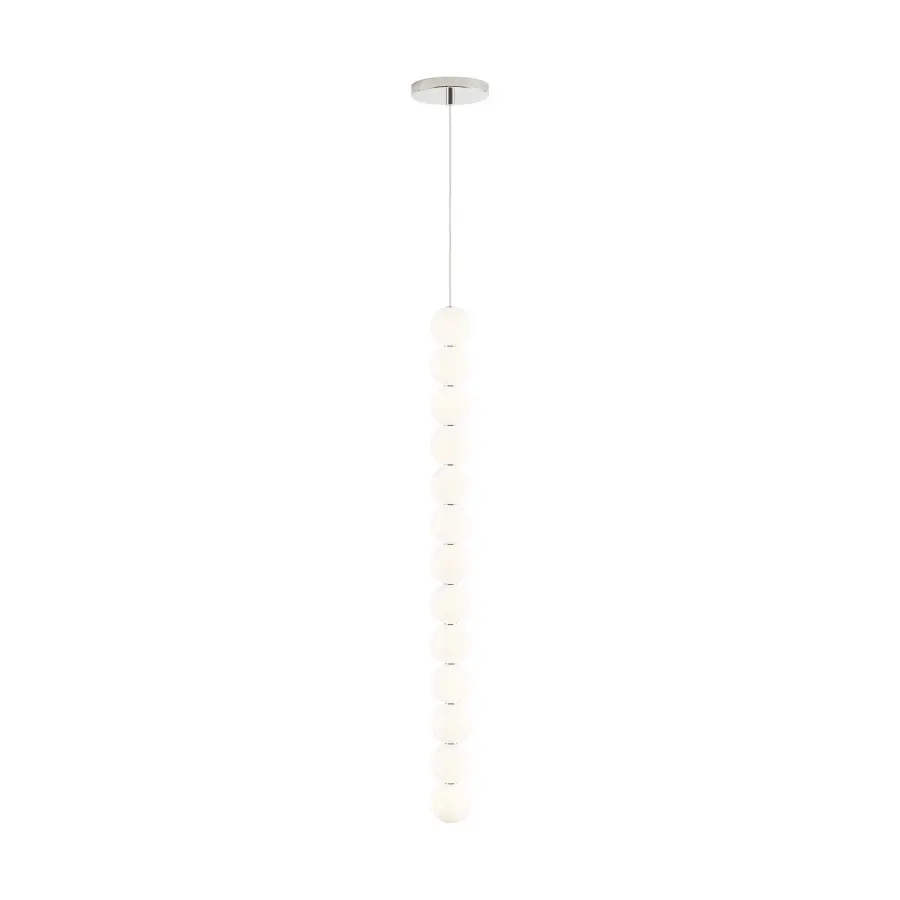 Orbet 13-Light LED Pendant in Polished Nickel
