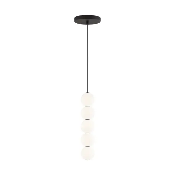 Orbet 5-Light LED Pendant in Nightshade Black