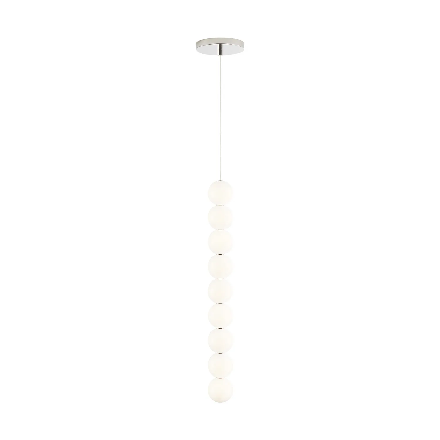 Orbet 9-Light LED Pendant in Polished Nickel