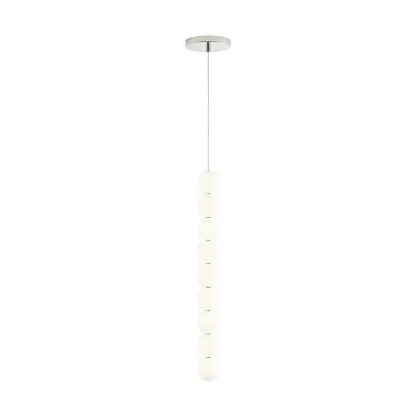 Orbet 9-Light LED Pendant in Polished Nickel