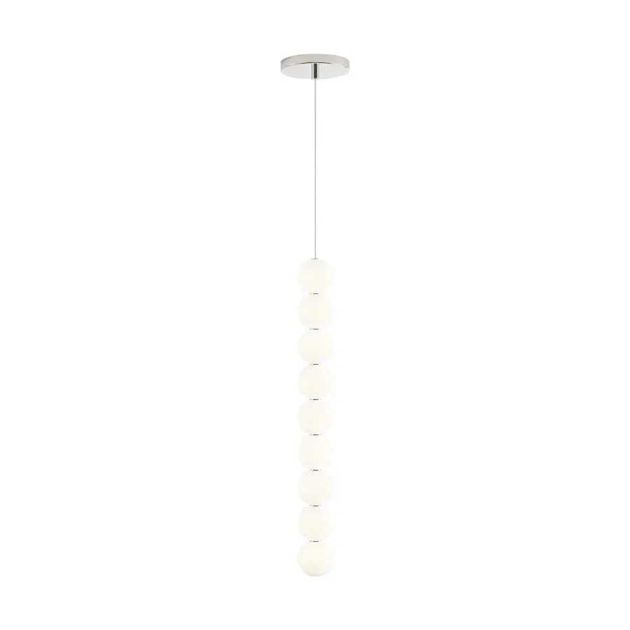 Orbet 9-Light LED Pendant in Polished Nickel