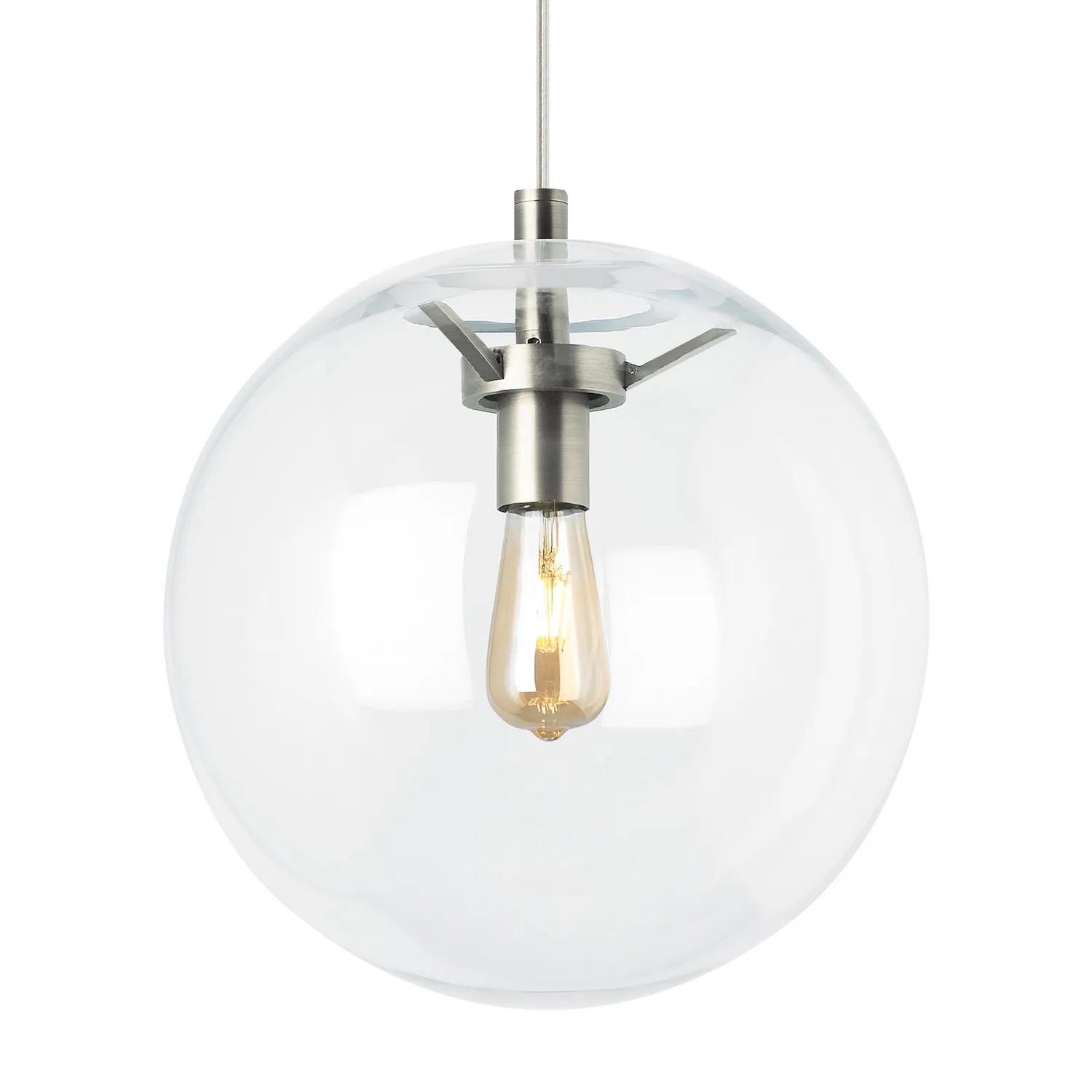 Palona LED Pendant in Satin Nickel