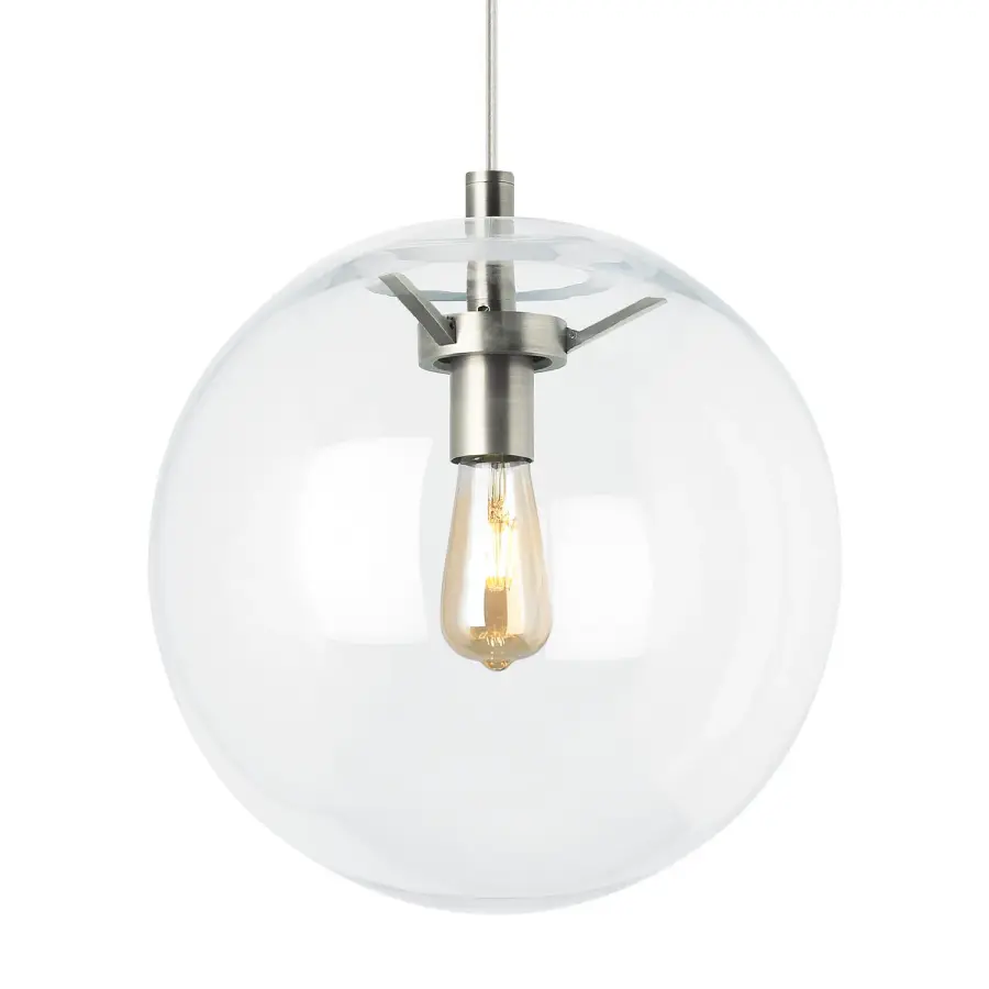 Palona LED Pendant in Satin Nickel