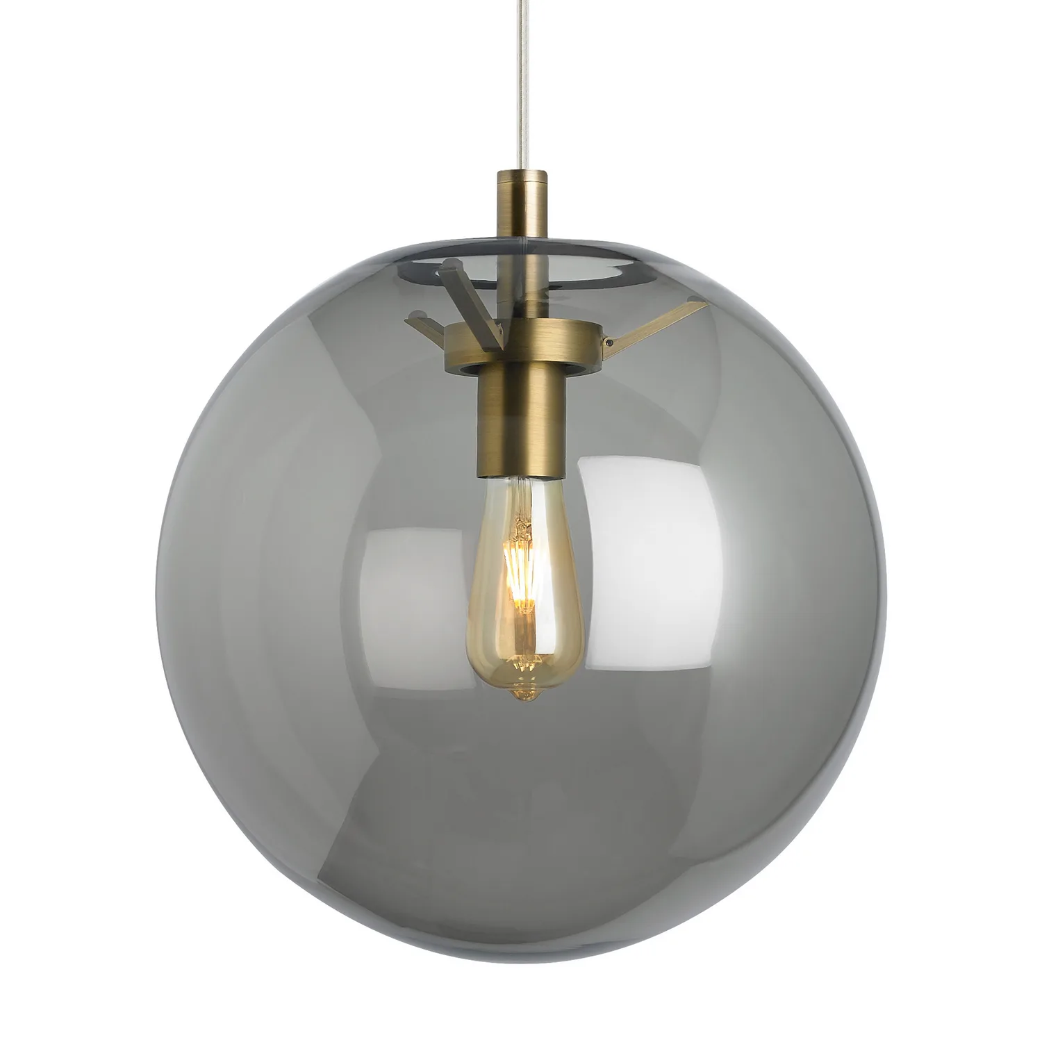 Palona One Light Pendant in Aged Brass