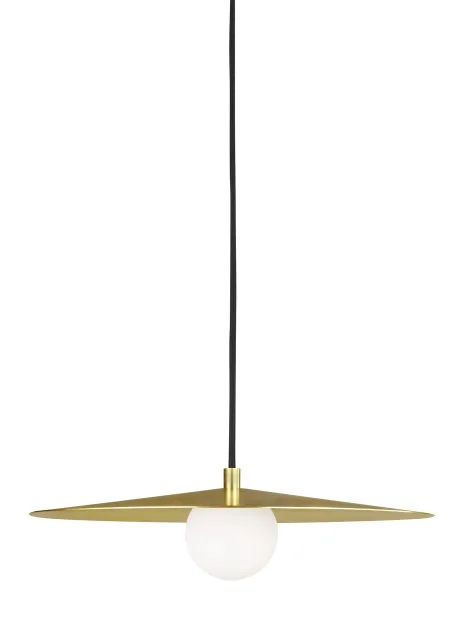 Pirlo LED Pendant in Aged Brass