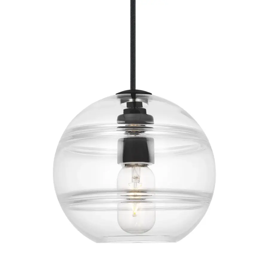 Sedona LED Pendant in Nightshade Black