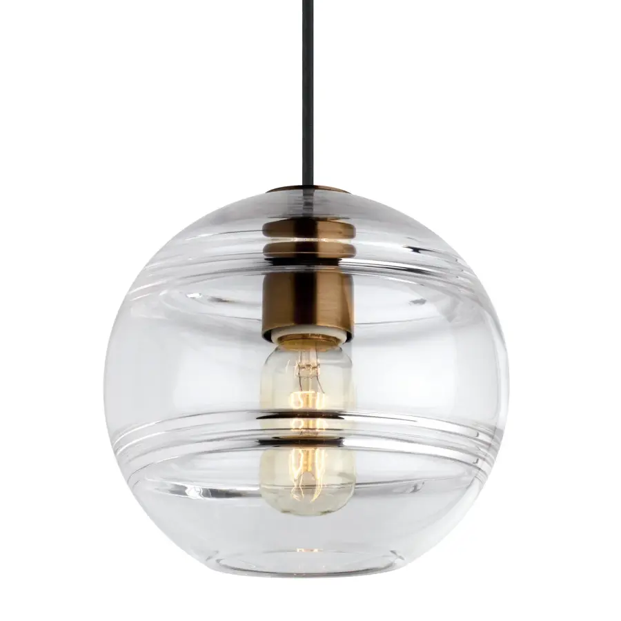 Sedona LED Pendant in Aged Brass
