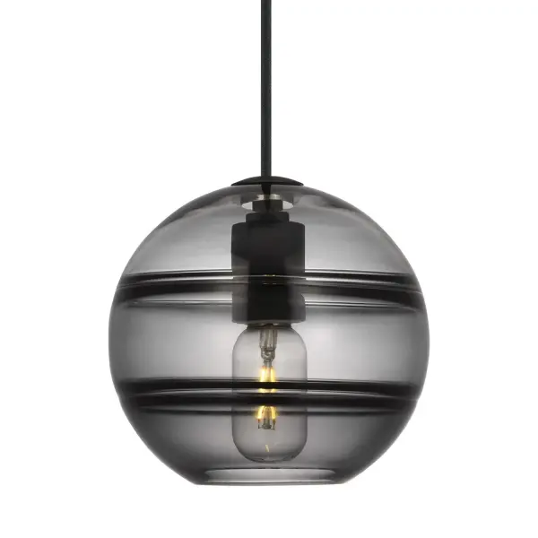 The Sedona pendant combines a sleek spherical exterior with artfully crafted interior glass bands that create captivating visual depth. Its compact 7.5-inch scale makes it ideal for multiples or tight spaces, while the dimmable LED delivers warm, energy-efficient light.