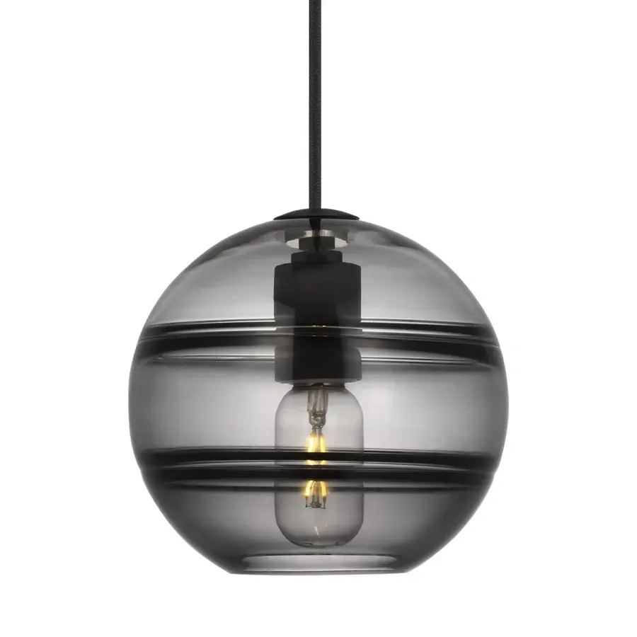 Sedona LED Pendant in Nightshade Black