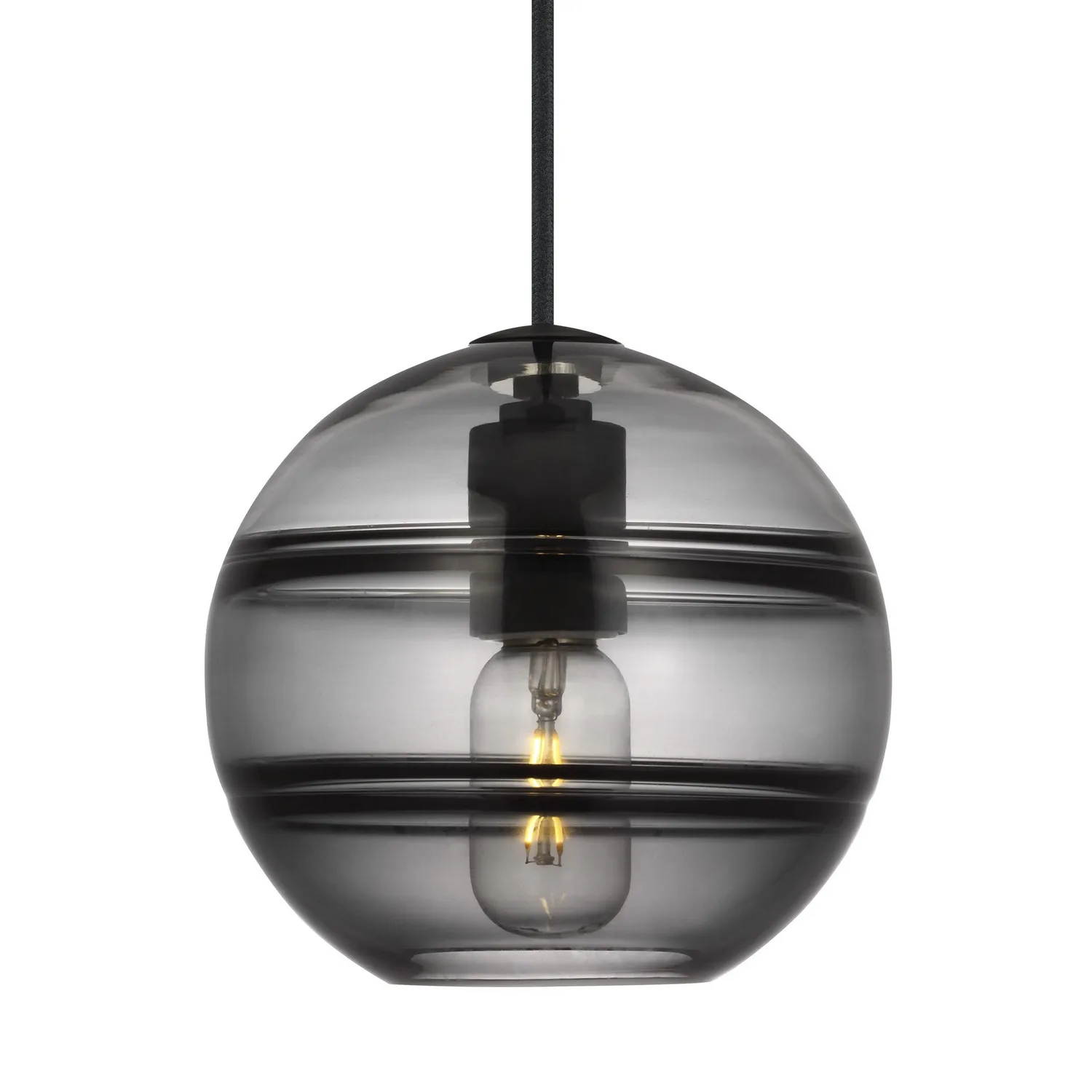 Sedona One Light Pendant in Nightshade Black