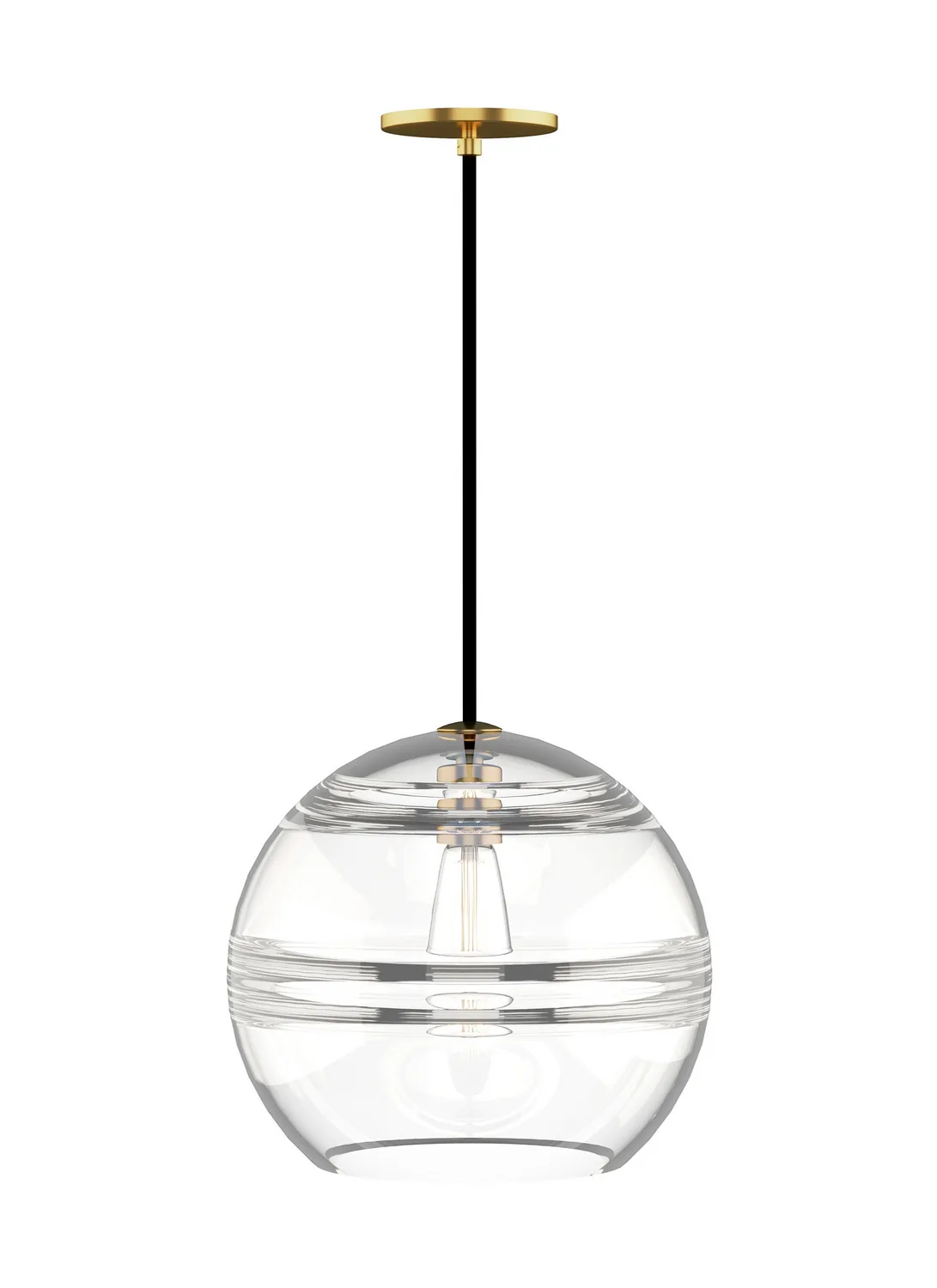Sedona Large LED Pendant in Aged Brass