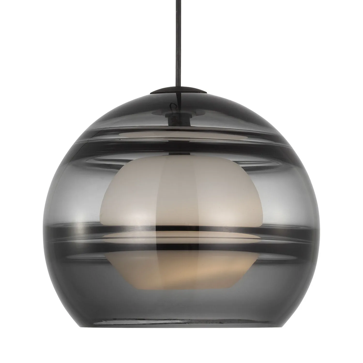 Sedona Large LED Pendant in Nightshade Black
