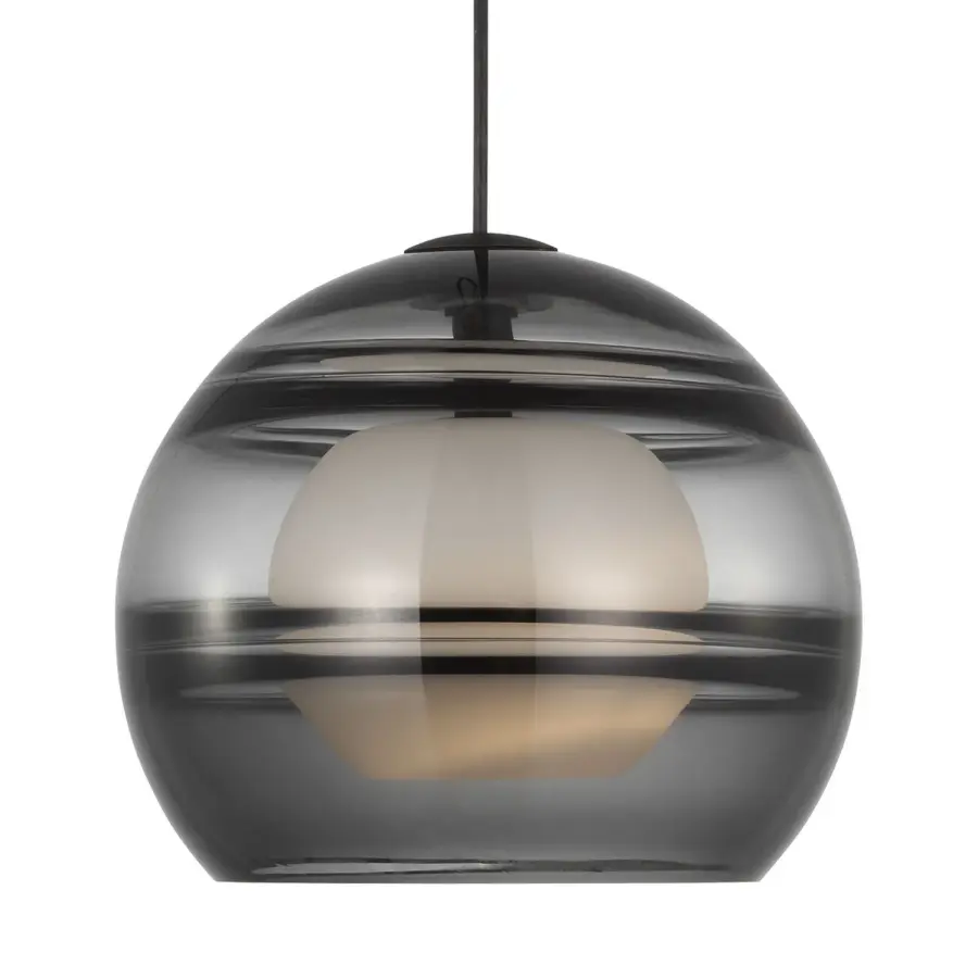 Sedona Large LED Pendant in Nightshade Black