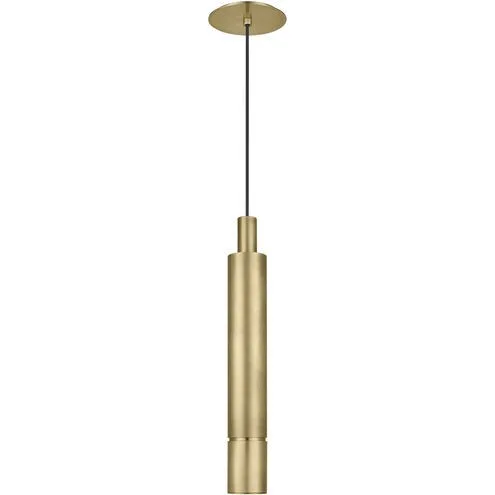 Sottile Large LED Pendant in Natural Brass