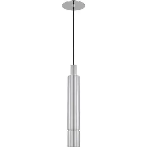 Designer Mick De Giulio reimagines the classic metal cylinder pendant with a recessed reveal detail and three interchangeable ring accents. The slim 3-inch profile and 21-inch length create elegant vertical lines perfect for modern spaces.