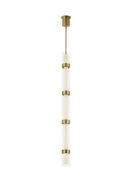 Wit LED Pendant in Aged Brass
