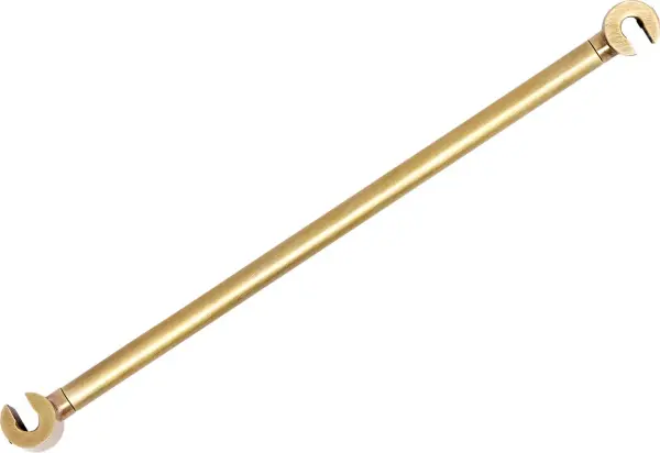 This 6-inch track spacer from the Trellis collection provides precise spacing control for track lighting systems. The Natural Brass finish adds warmth while maintaining a clean, contemporary aesthetic. - alternate view