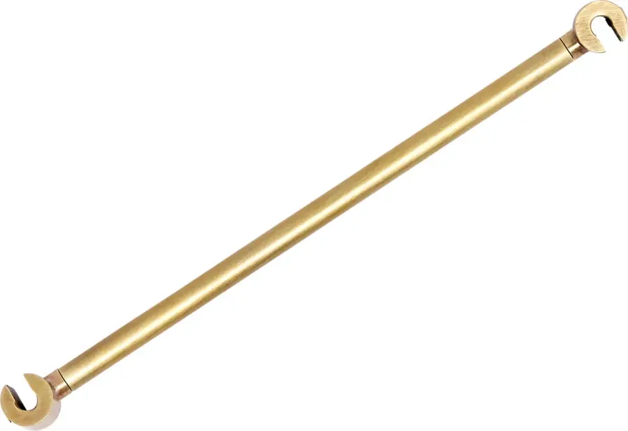 Trellis 6" Track Spacer in Natural Brass - Image 2
