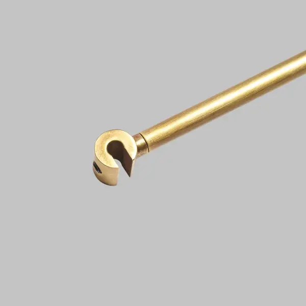 Trellis 6" Track Spacer in Natural Brass - Image 3