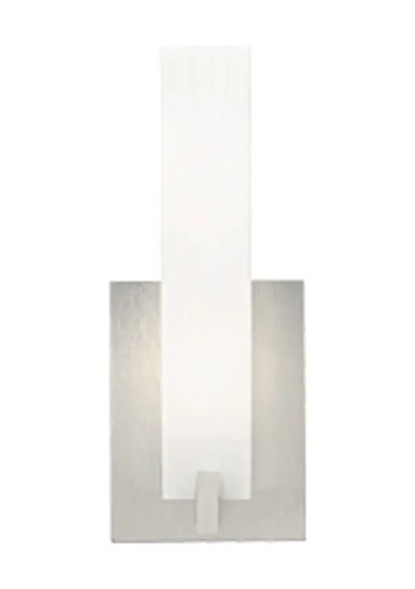 The Cosmo LED wall sconce combines clean modern design with practical functionality. Its compact rectangular glass shade and satin nickel finish make it ideal for bathrooms, hallways, and closets where space efficiency matters.