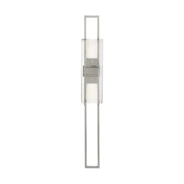 Duelle Large LED Wall Sconce in Polished Nickel