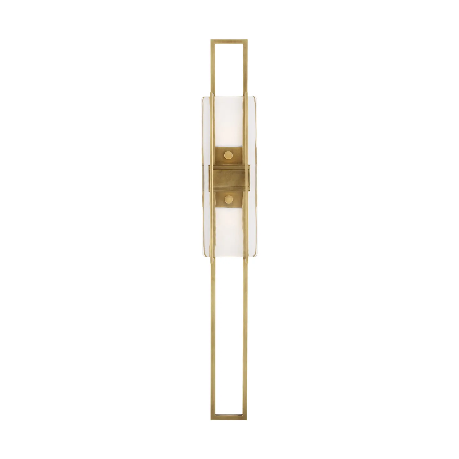Duelle LED Wall Sconce in Natural Brass