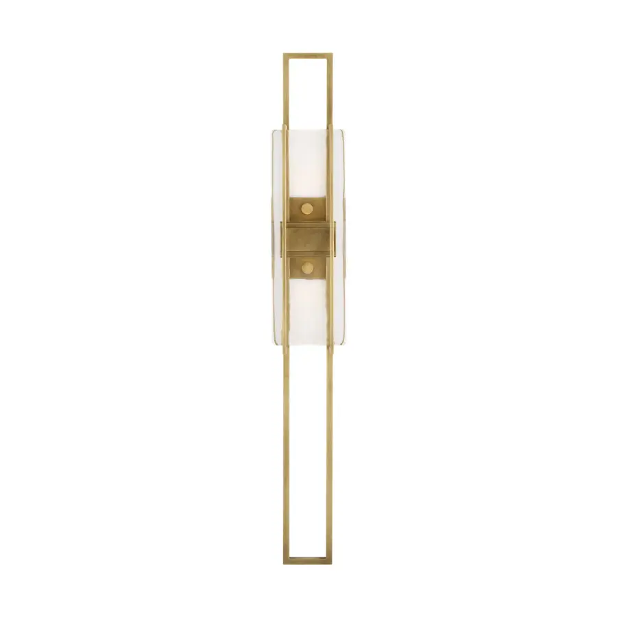 Duelle LED Wall Sconce in Natural Brass