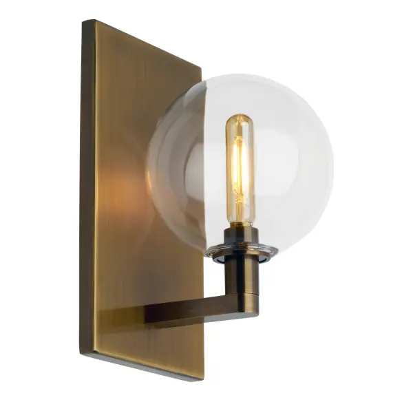 Gambit LED Wall Sconce in Aged Brass