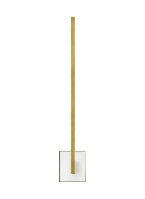 Klee 30 LED Wall Sconce in Natural Brass