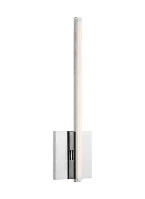 The Kenway LED Wall Sconce delivers minimalist design with powerful integrated LED lighting. Its slim 2.1-inch profile and 17-inch height make it ideal for modern bathrooms and hallways where clean lines matter.