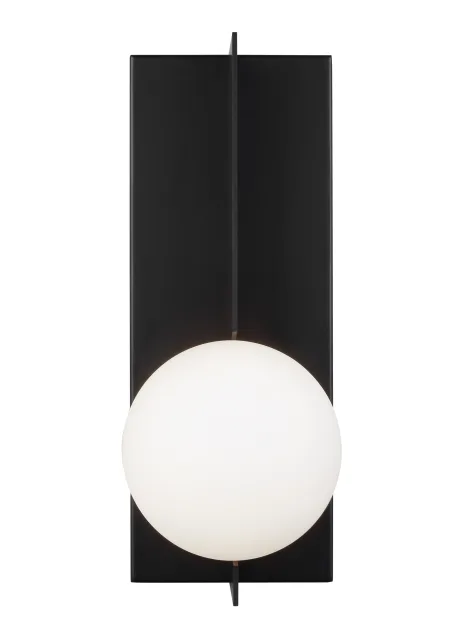 Orbel One Light Wall Sconce in Matte Black